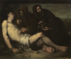 Sint Sebastiaan, Martelaar, c.1865 door Auguste Theodule Ribot