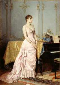 Portret van de operazangeres Rose Caron 1857-1890, ca. 1880 door Auguste Toulmouche