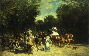 Een dag in het park, 1875