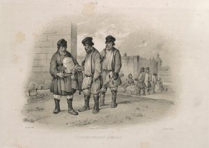 Bouwers drinken Sbiten uit: De bouw van de Sint-Isaacskathedraal door Auguste de Montferrand