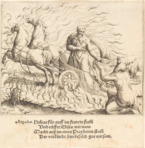 Elia wordt Opgenomen in de Hemel, 1547 door Augustin Hirschvogel