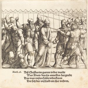 Jezus wordt naar Kajafas Geleid, 1549
