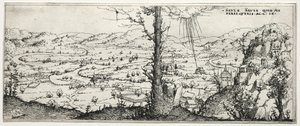 Landschap met de bekering van Saulus