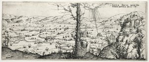 Landschap met de bekering van Saulus, 1545