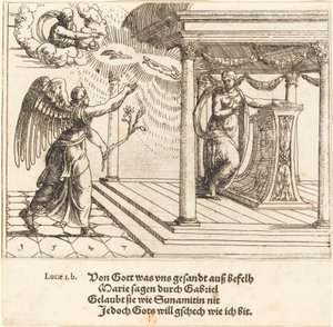 De Aankondiging door Augustin Hirschvogel