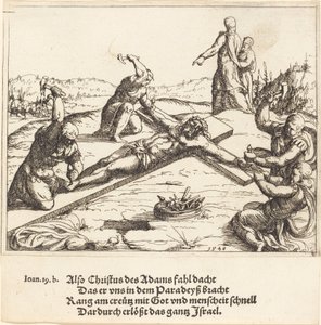 De kruisiging door Augustin Hirschvogel