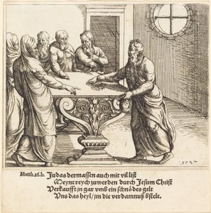 De Betaling van Judas door Augustin Hirschvogel