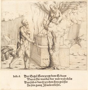 Het Offer van Gideon, 1549 door Augustin Hirschvogel
