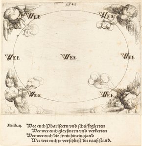 Wee wordt uitgesproken over hebzucht, 1549 door Augustin Hirschvogel