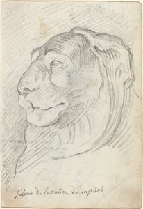 Leeuwenkop van de Capitolijnse Trap