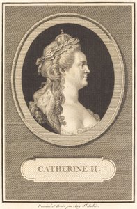 Catharina II door Augustin de Saint Aubin