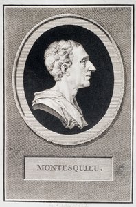 Charles Louis de Secondat, Baron de Montesquieu (1689-1755) door Augustin de Saint Aubin