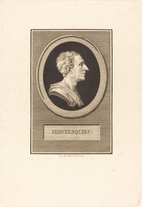 Charles Louis de Secondat Montesquieu door Augustin de Saint Aubin