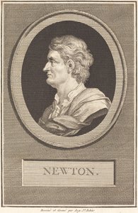 Isaac Newton door Augustin de Saint Aubin