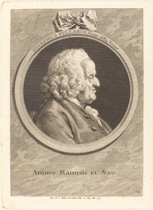 Joseph Pellerin door Augustin de Saint Aubin