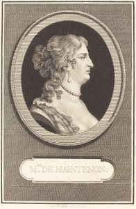 Madame de Maintenon door Augustin de Saint Aubin