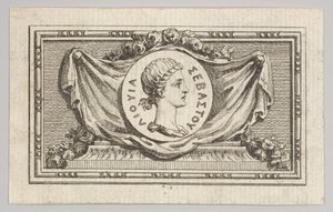 Medaille met Portret van Livy in het 5e Boek, uit Tibère ou les six premiers
