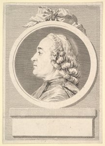 Portret van Charles Gauzargues, 1767 door Augustin de Saint Aubin
