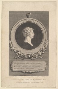 Portret van De Larive, 1785 door Augustin de Saint Aubin