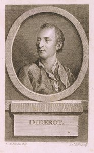 Portret van Denis Diderot door Augustin de Saint Aubin