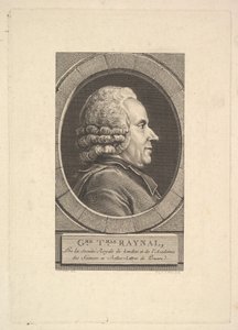 Portret van Guillaume-Thomas Raynal, 1773 door Augustin de Saint Aubin