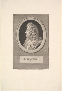 Portret van Jean Racine door Augustin de Saint Aubin