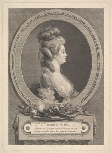 Portret van Louise Émilie Baronne de ***