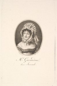 Portret van Madame Gavaudan door Augustin de Saint Aubin