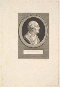 Portret van Prosper Jolyot de Crébillon, ca. 1802 door Augustin de Saint Aubin