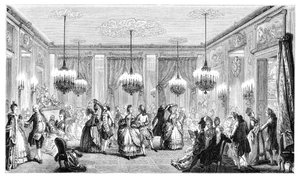 Het Bal door Augustin de Saint Aubin