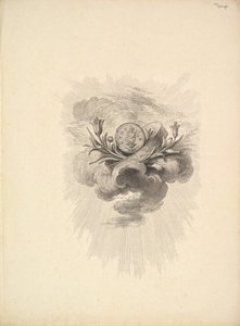 Vignet met een Medaille die Harpocrate en Lotus Bloemen Afbeeldt, Deel I, Pagina 12, uit D..., 1778-80