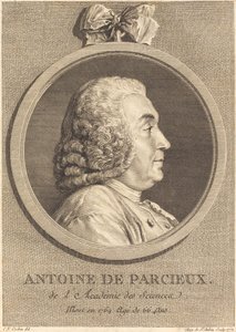 Antoine De Parcieux door Augustin de Saint Aubin after Charles Nicolas Cochin I