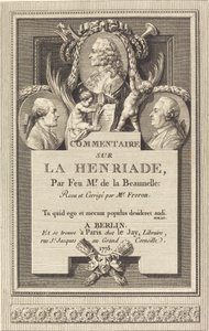 Commentaar op de Henriade door Augustin de Saint Aubin after Clément Pierre Marillier
