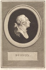 Buffon door Augustin de Saint Aubin after Piat Joseph Sauvage