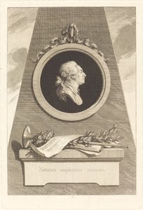 Graaf de Buffon door Augustin de Saint Aubin after Piat Joseph Sauvage