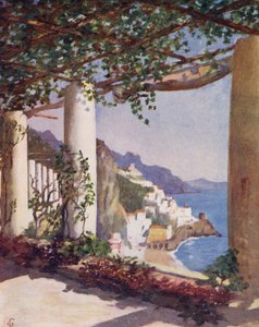 Amalfi vanaf het terras van het Cappucini Hotel, Herfst