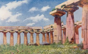 Basiliek van Paestum door Augustine Fitzgerald
