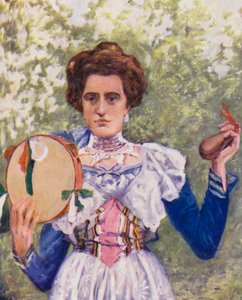 Tarantella-danser met castagnetten door Augustine Fitzgerald