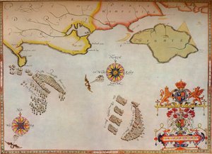 De achtervolging van de Spaanse Armada door de Engelse vloot door Augustine Ryther