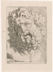 Hoofd van Laocoön door Augustinus Terwesten (I)