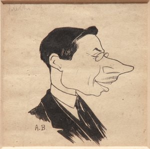 Karikatuur door Augusto Baracchi