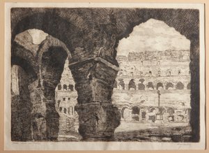 Rome, de Bogen van het Colosseum