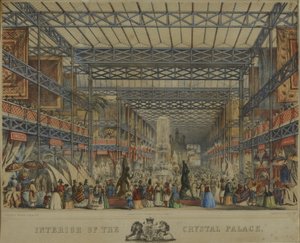 Interieur van het Crystal Palace, 1851