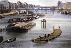 Goederentransport in Parijs, ca. 1810