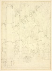 Noordbeuk, Westminster Abbey door Augustus Charles Pugin
