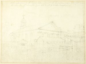 Studie voor Covent Garden Market, Westminster Verkiezing, uit Microkosmos van Londen door Augustus Charles Pugin