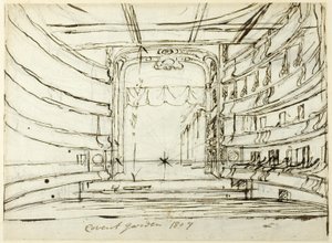 Studie voor Covent Garden Theatre, uit Microcosm of London