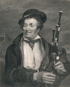De doedelzakspeler, naar een schilderij van David Wilkie, R.A.