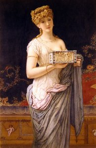 Pompeiaans Meisje door Augustus Jules Bouvier