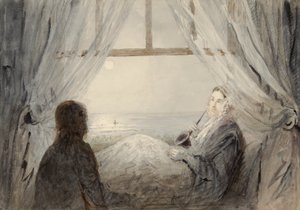 Portret van Harriet Martineau op een bank, 1844 door Augustus Leopold Egg